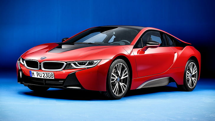 BMW, BMW i8, BMW i8 Protonic Red Edition, Car, Sport Car, Supercar, HD wallpaper
