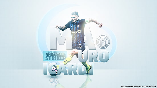 Football, Mauro Icardi, Inter Milan, Fond d'écran HD HD wallpaper