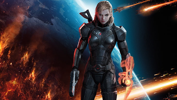 Mass Effect, Mass Effect 3, Alien, Commander Shepard, Sci Fi, Warrior, Fondo de pantalla HD