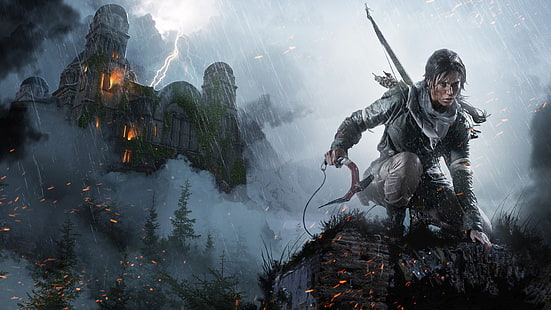 Tomb Raider Lara Croft machen Illustration, Tomb Raider, Lara Croft neu, HD-Hintergrundbild HD wallpaper