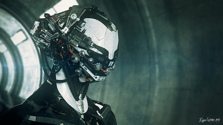fantascienza, robot, futuristico, arte digitale, 2015 (anno), Sfondo HD
