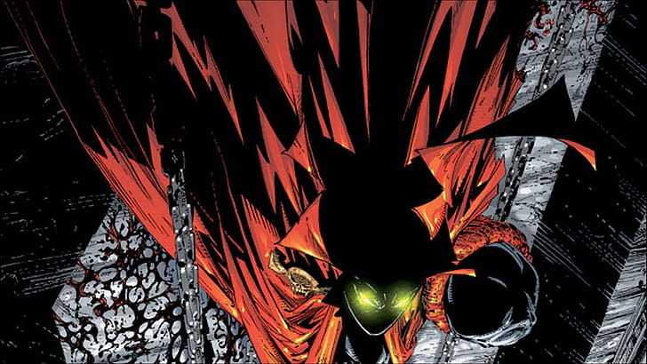 Spawn HD, red black and gray anime character, comics, spawn, HD wallpaper