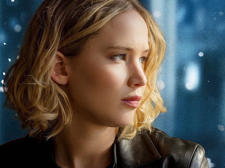 Joy Jennifer Lawrence-Photo HD Wallpaper, women's brown leather jacket, HD wallpaper
