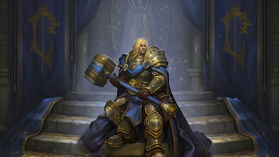 Fond d'écran numérique du personnage de World of Warcraft, Hearthstone: Heroes of Warcraft, Arthas, Warcraft, Warcraft III: Reign of Chaos, Prince, jeux vidéo, Arthas Menethil, Fond d'écran HD HD wallpaper