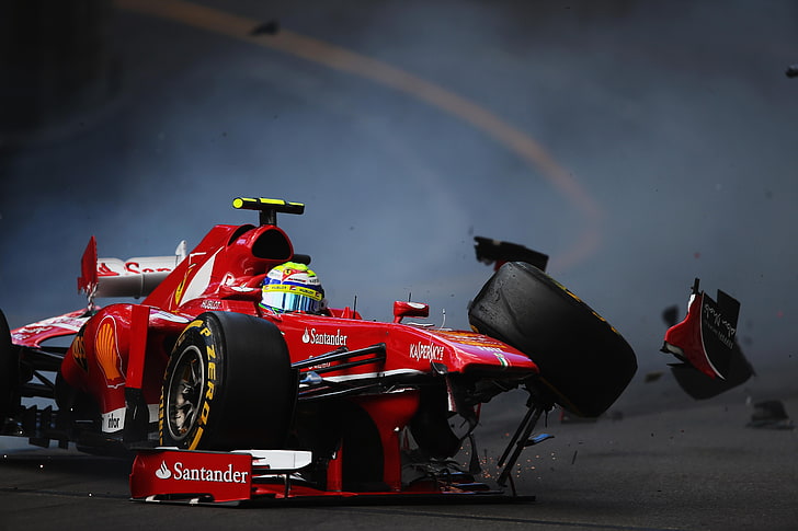 rote F-1, Massa, Felipe, Absturz, HD-Hintergrundbild