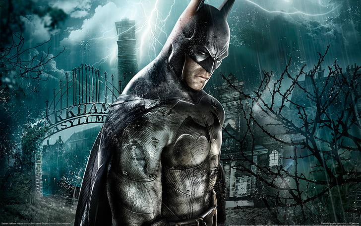 باتمان ، باتمان: Arkham Asylum ، Rocksteady Studios ، ألعاب فيديو، خلفية HD