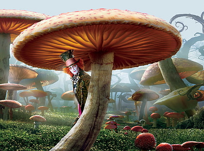 Mad Hatter ، Alice In Wonderland ، خلفية Alice and Wonderland Madhatter الرقمية ، أفلام ، Alice In Wonderland ، فيلم ، Mad Hatter ، جوني ديب ، فيلم خيالي ، فيلم 2010، خلفية HD HD wallpaper