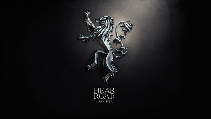 Carta da parati Hear the Roar, Leo, libro, serie, stemma, motto, A Song of Ice and Fire, Game of thrones, Hear me roar, Lannister, Sfondo HD