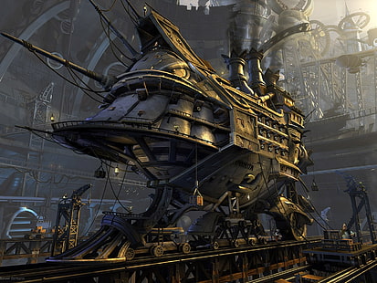Fantasiekunst, Steampunk, HD-Hintergrundbild HD wallpaper