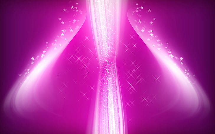 Pink Glow abstract, HD wallpaper