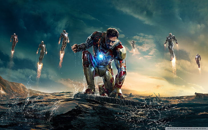 Tapeta Iron Mana, Iron Man, Iron Man 3, Robert Downey Jr., Tapety HD