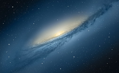 OS X-Berglöwe, Andromeda-Galaxieillustration, Computer, Mac, seth, leng piseth, Apfel, os x, Löwe, Galaxie, HD-Hintergrundbild HD wallpaper