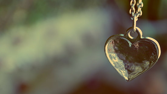 ожерелье, сердце, медальон, любовь, HD обои HD wallpaper