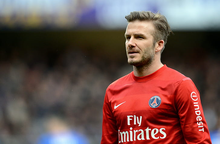 David Beckham, David Beckham, Paris Saint-Germain, PSG, player, Star, football, sports, HD wallpaper