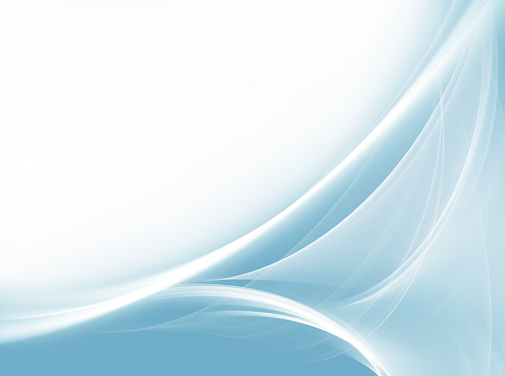 วอลล์เปเปอร์ดิจิตอลสีขาวและสีเทาโปร่งใสเส้นสีน้ำเงินเส้นโค้ง, วอลล์เปเปอร์ HD