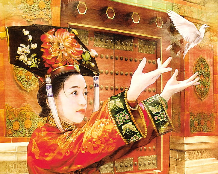 The Ancient Chinese Beauty HD, artistique, beauté, chinois, ancien, Fond d'écran HD