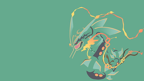 Pokémon, Pokémon: Omega Ruby และ Alpha Sapphire, โปเกมอนในตำนาน, Mega Rayquaza (โปเกมอน), วอลล์เปเปอร์ HD HD wallpaper