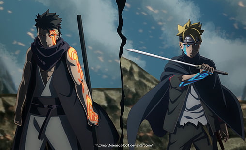 Naruto digitale Tapete, Anime, Boruto, Boruto Uzumaki, Kawaki (Boruto), HD-Hintergrundbild HD wallpaper