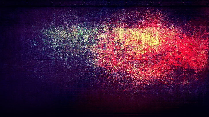 rote und purpurrote Malerei, Beschaffenheit, Hintergrund, Fleck, Kratzer, HD-Hintergrundbild