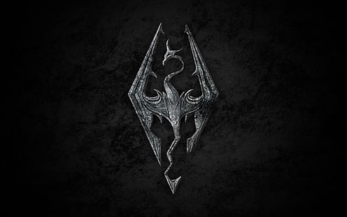 灰色のドラゴンのデジタル壁紙、The Elder Scrolls V：Skyrim、ビデオゲーム、 HDデスクトップの壁紙 HD wallpaper