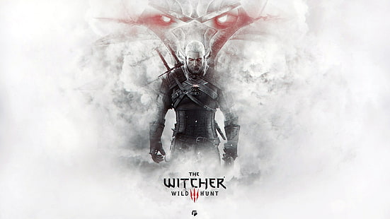 Witcher Wild Hunt 3 dijital duvar kağıdı, The Witcher 3: Vahşi Hunt, Witcher, HD masaüstü duvar kağıdı HD wallpaper