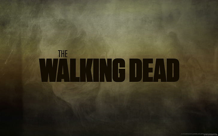 The Walking Dead Logo, poster, seri, film, berjalan mati, tv mati, Wallpaper HD
