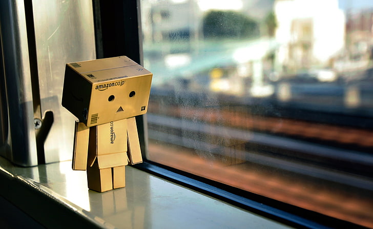 Üzgün ​​Danbo, kahverengi kutu adam küçük resim, Sevimli, Danbo, HD masaüstü duvar kağıdı