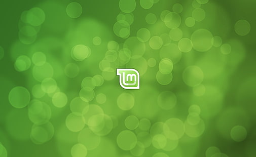 Linux Mint Gnome, zielona tapeta bokeh, komputery, Linux, zielona, ​​Mint, Gnome, linux mint gnome, zielone tło, Tapety HD HD wallpaper