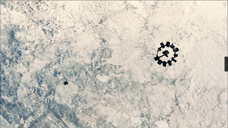 لوحة تجريدية باللونين الأسود والرمادي ، بين النجوم (فيلم)، خلفية HD