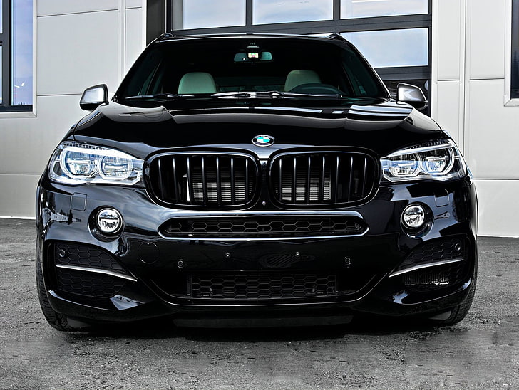 BMW X5 preto, BMW, Afinação, Hamann, SUV, F15, M50d, HD papel de parede