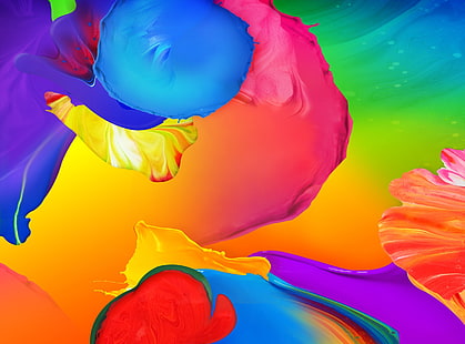 Galaxy S5 Paint HD Wallpaper, разноцветные обои, компьютеры, андроид, галактика, красочные, краски, HD обои HD wallpaper