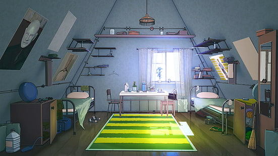 Bett, Schlafzimmer, Teppiche, Everlasting Summer, HD-Hintergrundbild HD wallpaper
