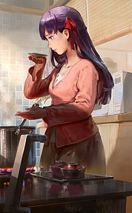 Fate-Serie, Fate / Stay Night, Anime Girls, Matou Sakura, HD-Hintergrundbild HD wallpaper