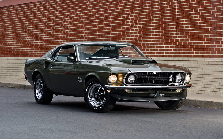 Red Ford Mustang 1969 Red Coupe Ford Mustang Boss 429 1969 Muscle Car Hd Wallpaper Wallpaperbetter