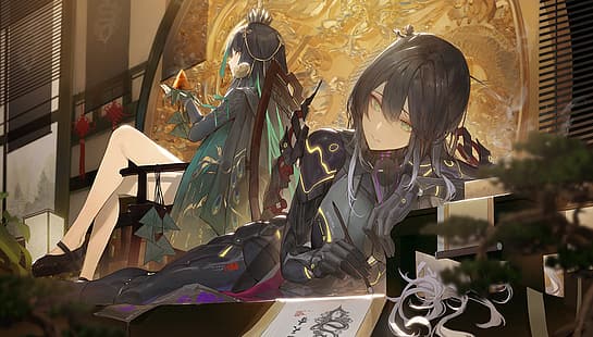 anime kızlar, anime, Kuroduki, Cezalandırma: Grey Raven, HD masaüstü duvar kağıdı HD wallpaper