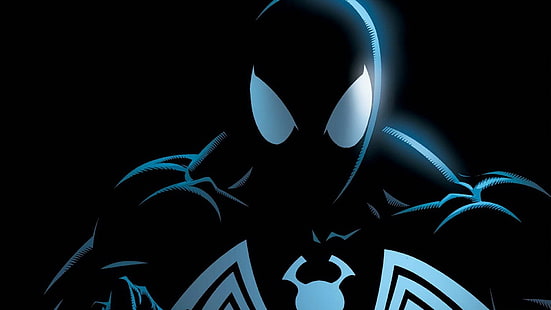 Carta da parati digitale Spider-Man Marvel nera, fumetti, Spider-Man, Sfondo HD HD wallpaper