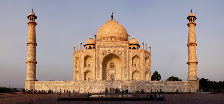 Taj Mahal, India, India, Taj Mahal, monumento, marmo, architettura, Agra, Yamuna, Mughal, Mumtaz-Local, la moschea del mausoleo, Shah Jahan, Sfondo HD