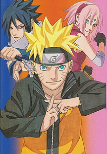 Naruto Shippuuden, Uzumaki Naruto, Masashi Kishimoto, Haruno Sakura, Ninjas, HD-Hintergrundbild HD wallpaper