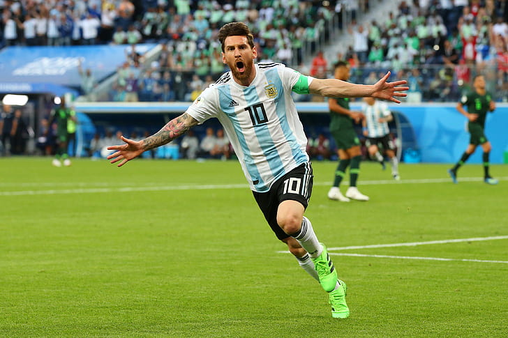 Lionel Messi In der FIFA-Weltmeisterschaft 2018, HD-Hintergrundbild