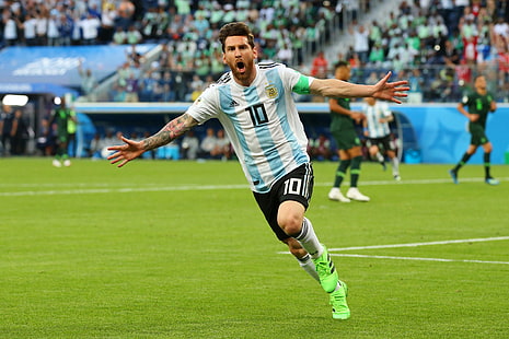 Lionel Messi nella Coppa del Mondo Fifa 2018, Sfondo HD HD wallpaper