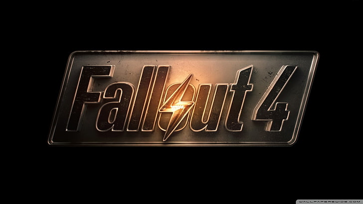 Fallout 4 logo wallpaper, Fallout 4, videojuegos, logo, Fallout, Fondo de pantalla HD