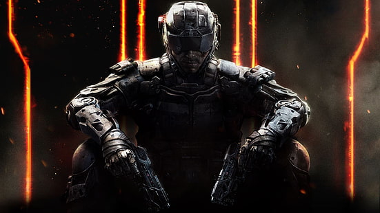 Call of Duty Black Ops III wallpapper, Call of Duty: Black Ops III, Call of Duty, gry wideo, Call of Duty: Black Ops, Tapety HD HD wallpaper
