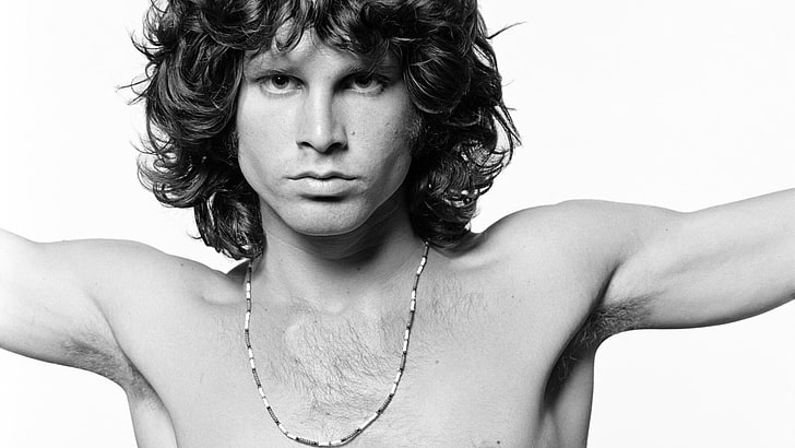 Jim Morrison, les portes, la coupe de cheveux, les aisselles, les mains, le visage, Fond d'écran HD