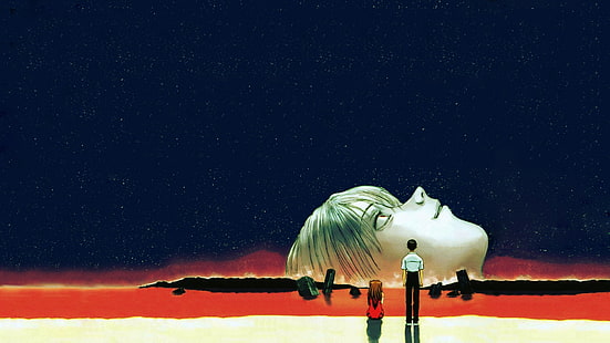 Evangelion, Ende der Evangelion, Asuka Langley Sohryu, Neon Genesis Evangelion, Shinji Ikari, HD-Hintergrundbild HD wallpaper