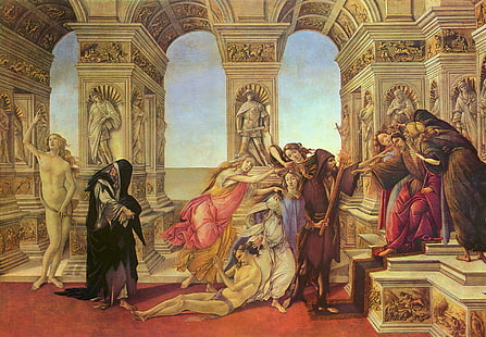 resim, tür, Sandro Botticelli, İftira, HD masaüstü duvar kağıdı HD wallpaper