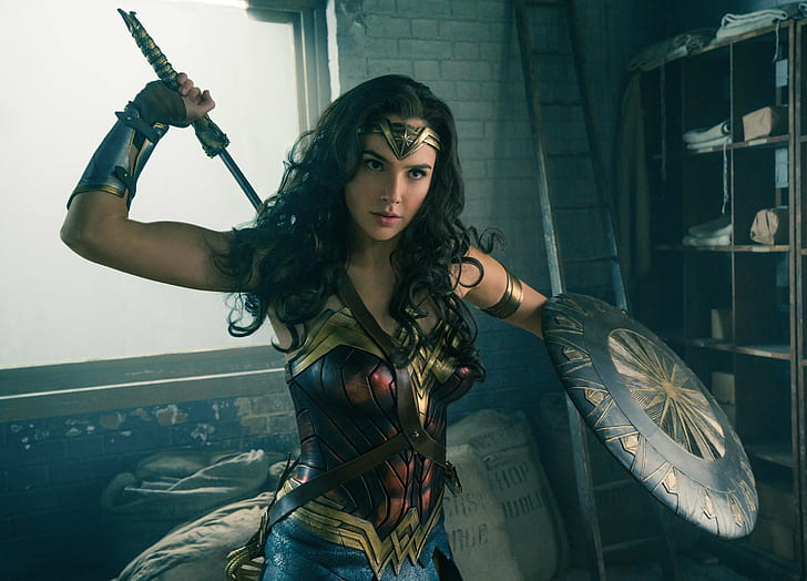 Gal Gadot, 4K, donne, film, Wonder Woman, Sfondo HD
