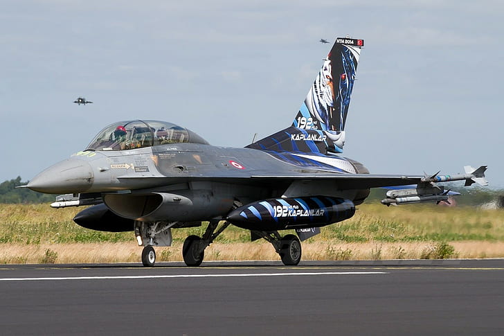 กองทัพอากาศตุรกีกองทัพตุรกี TUAF พลศาสตร์ทั่วไป F-16 Fighting Falcon เสือตุรกีฟอลคอนต่อสู้เครื่องบินทหารเครื่องบินทหาร, วอลล์เปเปอร์ HD