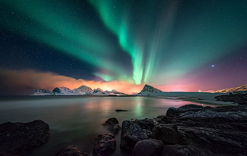 Aurora boreal, Fondo de pantalla HD HD wallpaper