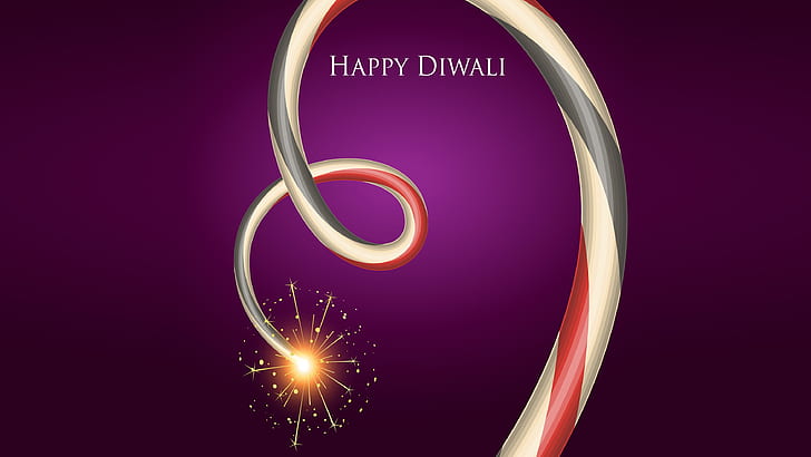 Glad Diwali, fyrverkerier, 4K, indiska festivaler, HD tapet
