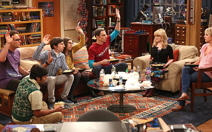 The Big Bang Theory Scene, la teoría del big bang, comedia, comedia de situación, Fondo de pantalla HD